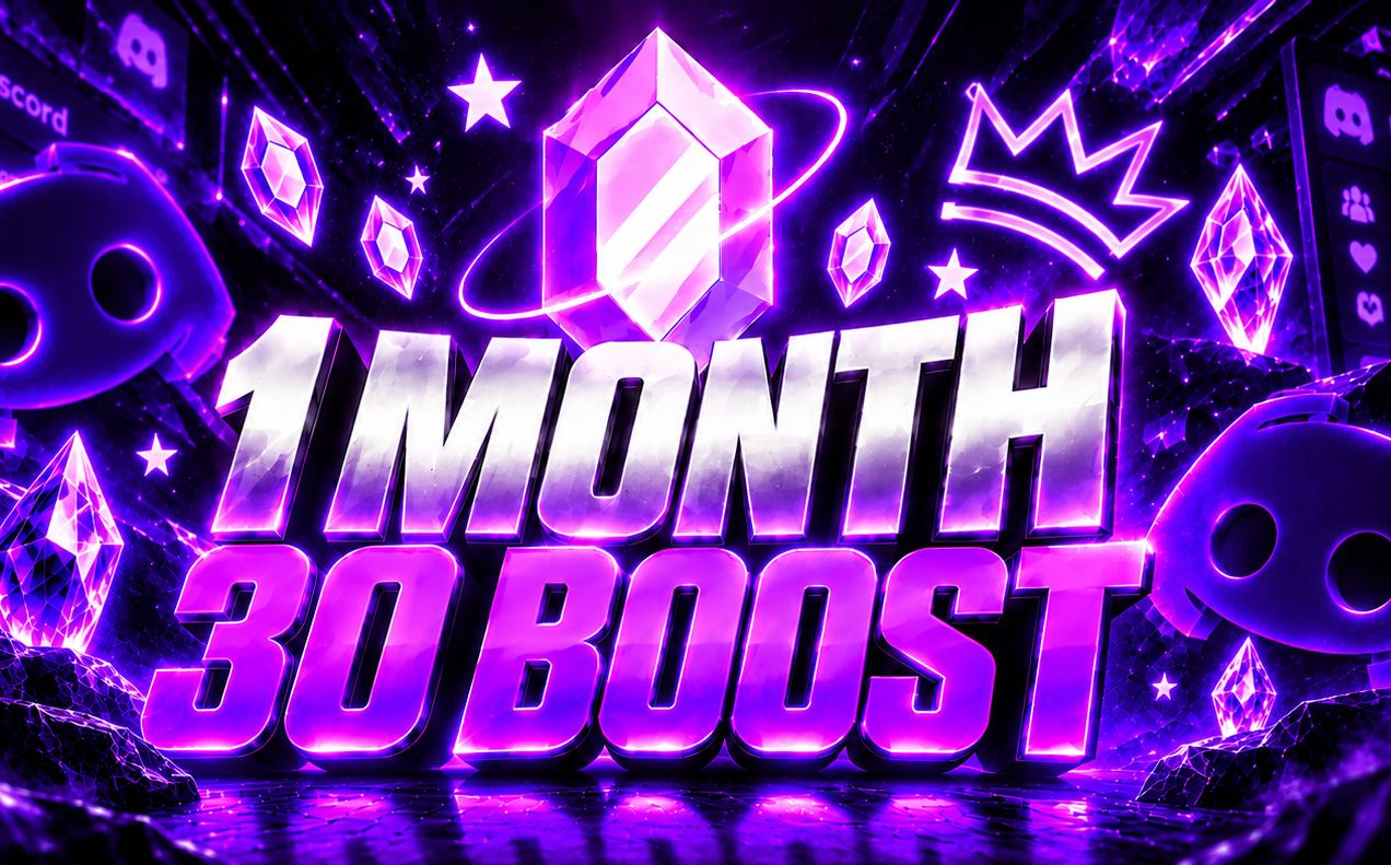 1 MONTH 30 BOOSTS