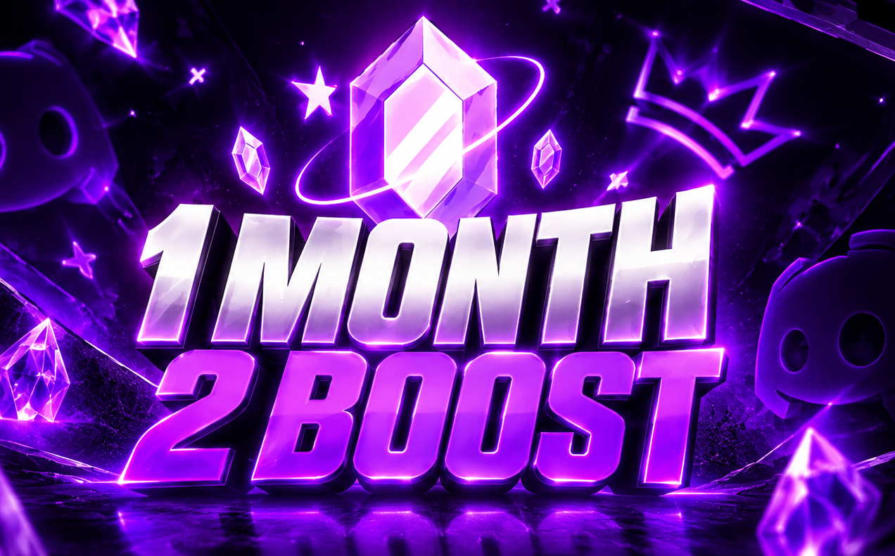 1 MONTH 2 BOOSTS