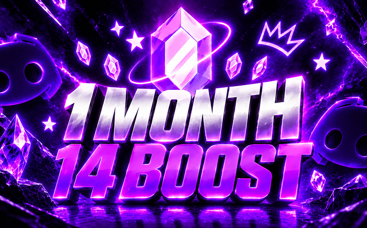 1 MONTH 14 BOOSTS