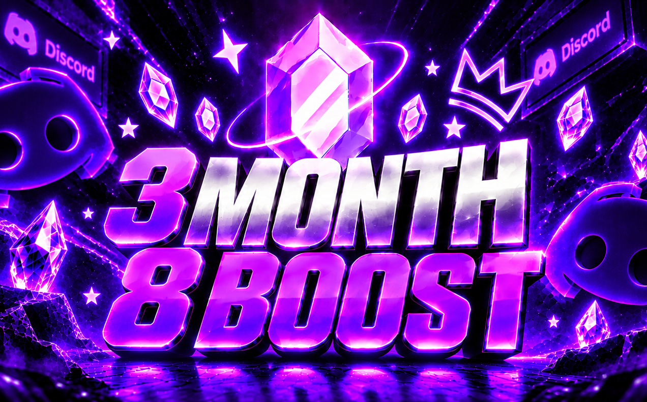 3 MONTH 8 BOOSTS